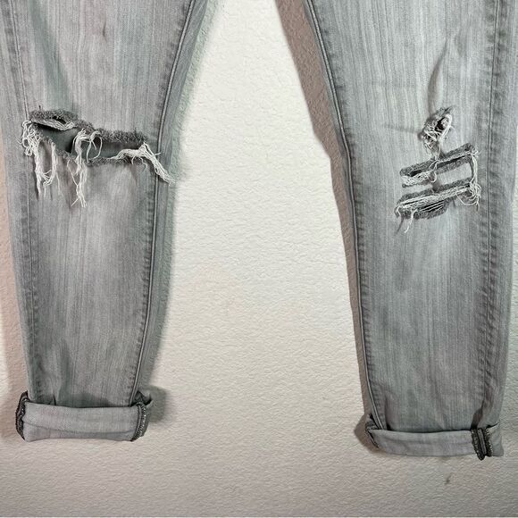 Levi's 511 Gray Cuffed Distress Skinny Jeans Men’s Size W30 x L32 - Picture 3 of 7